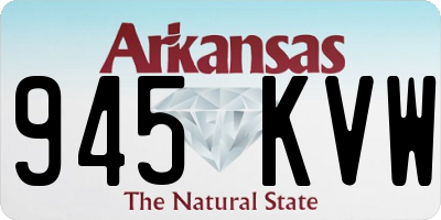 AR license plate 945KVW