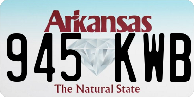 AR license plate 945KWB