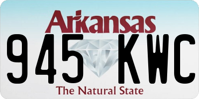 AR license plate 945KWC