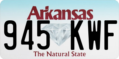 AR license plate 945KWF