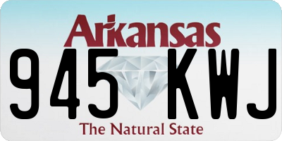 AR license plate 945KWJ