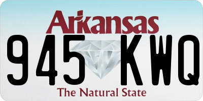 AR license plate 945KWQ