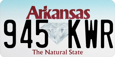 AR license plate 945KWR