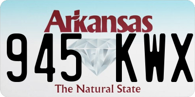 AR license plate 945KWX