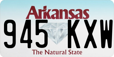 AR license plate 945KXW
