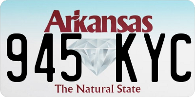 AR license plate 945KYC