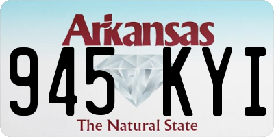 AR license plate 945KYI