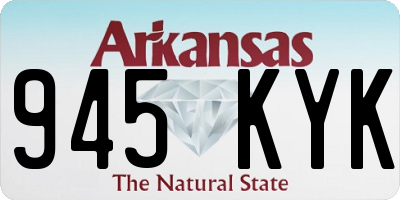 AR license plate 945KYK