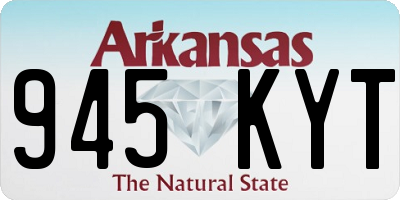 AR license plate 945KYT
