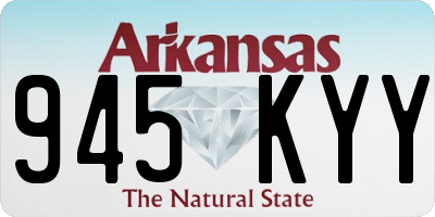 AR license plate 945KYY