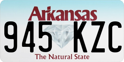 AR license plate 945KZC