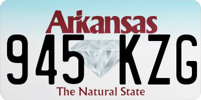 AR license plate 945KZG