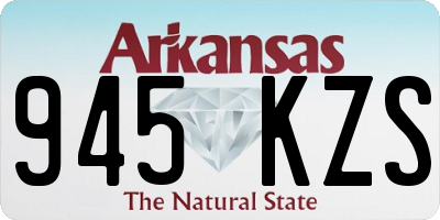 AR license plate 945KZS