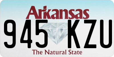 AR license plate 945KZU
