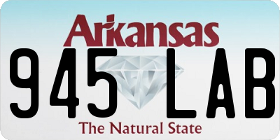 AR license plate 945LAB