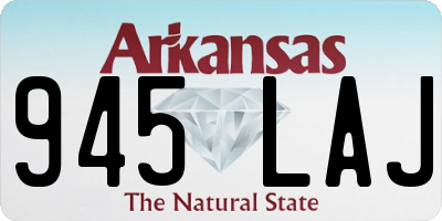 AR license plate 945LAJ