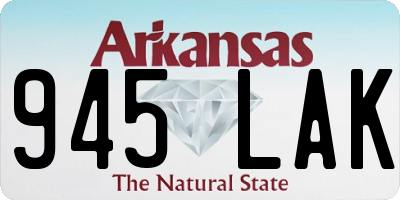 AR license plate 945LAK