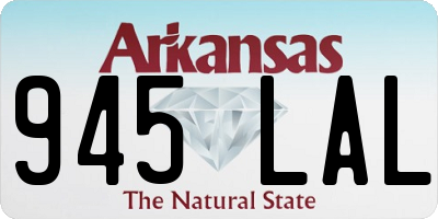 AR license plate 945LAL