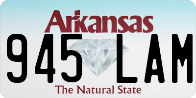 AR license plate 945LAM