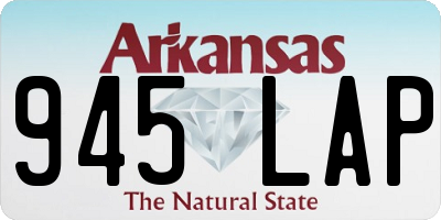 AR license plate 945LAP