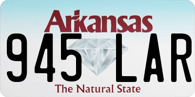 AR license plate 945LAR