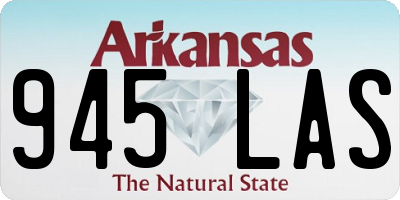 AR license plate 945LAS