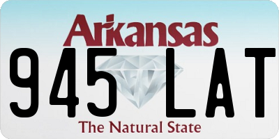 AR license plate 945LAT