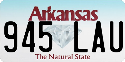 AR license plate 945LAU