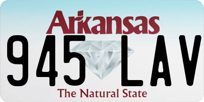 AR license plate 945LAV
