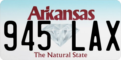 AR license plate 945LAX