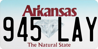 AR license plate 945LAY