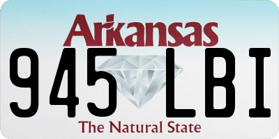 AR license plate 945LBI
