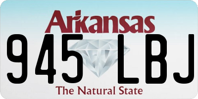 AR license plate 945LBJ