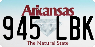 AR license plate 945LBK