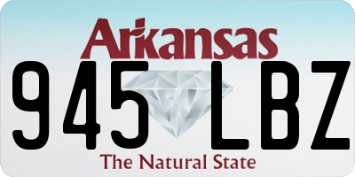 AR license plate 945LBZ
