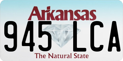 AR license plate 945LCA
