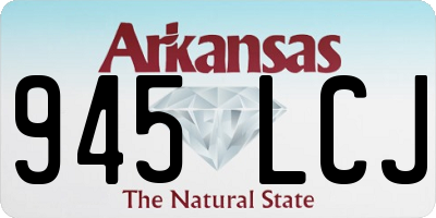 AR license plate 945LCJ
