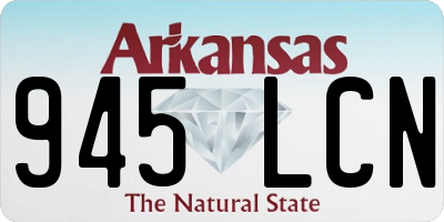 AR license plate 945LCN