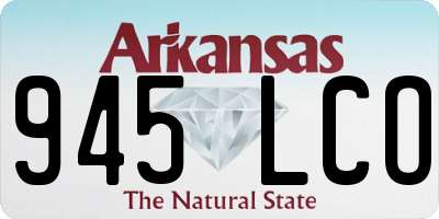 AR license plate 945LCO