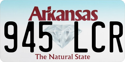 AR license plate 945LCR