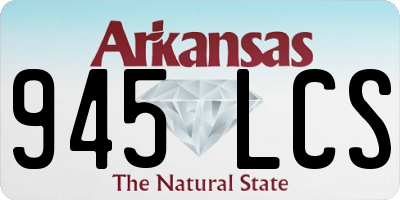 AR license plate 945LCS