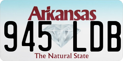 AR license plate 945LDB