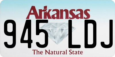 AR license plate 945LDJ
