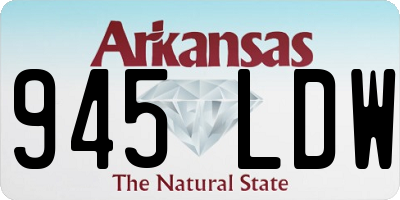 AR license plate 945LDW