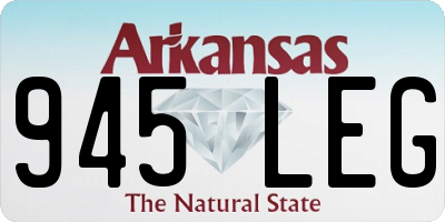 AR license plate 945LEG