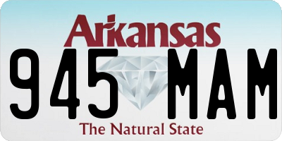 AR license plate 945MAM
