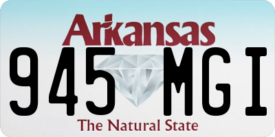 AR license plate 945MGI