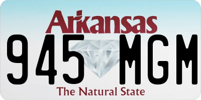 AR license plate 945MGM