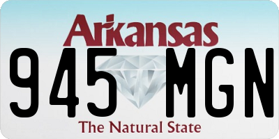 AR license plate 945MGN
