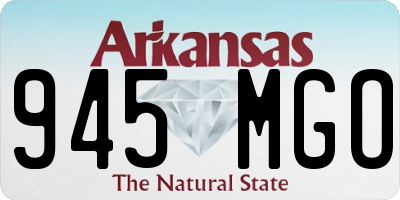 AR license plate 945MGO